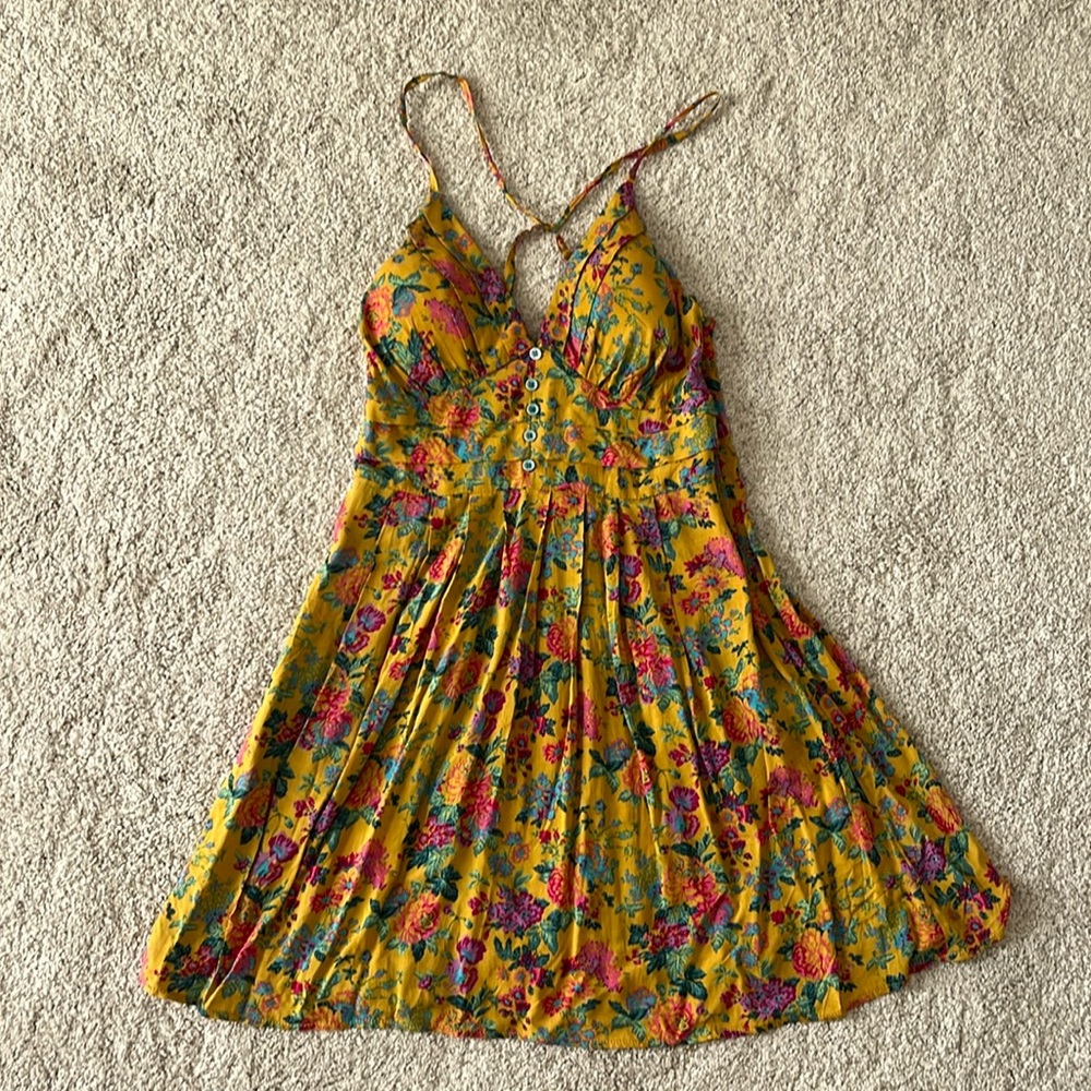 Spaghetti strap sundress with pockets